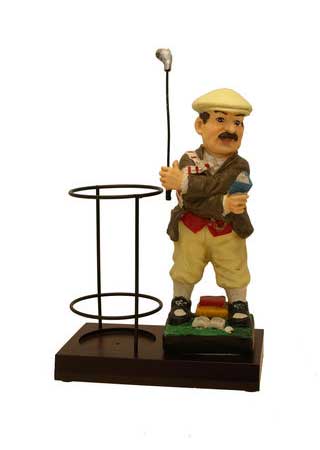 foto Golfista s dr��kem na v�no